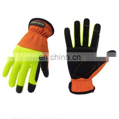 HANDLANDY Breathable Work Out Summer DIY Gardening Touch Screen Work Construction Gloves