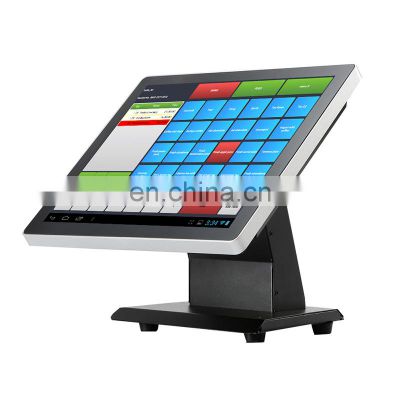 15 Inch Terminal Electronic Cash Register Cashier Machine Touch Screen Monitor Point Sale Terminals All In One Pos System