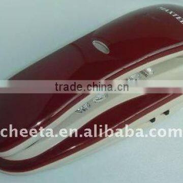 Black ABS Slim Telephone Wall Mounted Phone photo-2