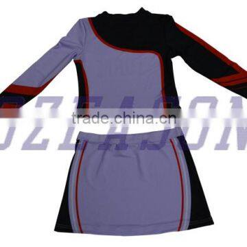 Custom Long Sleeve Top Dance Skirts Cheerleading Uniforms photo-6