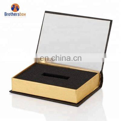 Handmade book shape magnetic closure gift box wholesale