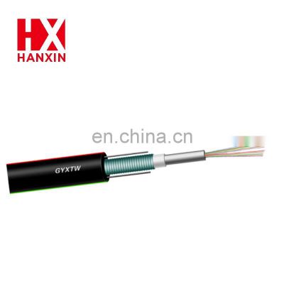 Fiber optic factory supply good price outdoor single mode GYXTW armoured cable By HANXIN