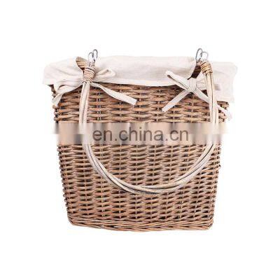 K&B Convenient Small Hanging Storage Basket Multifunction Hanging Rattan Basket photo-4