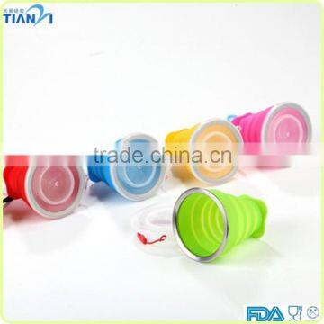 Promotional Travel Food Grade Silicone Foldable Cup photo-3