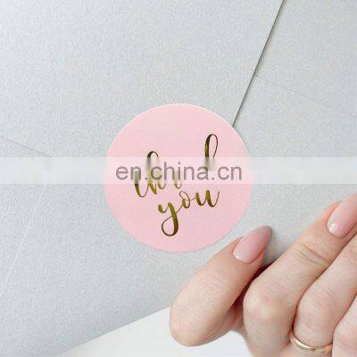 Custom Printed Logo Label Sticker for Packaging Waterproof Sticker Roll Round Stickers photo-3