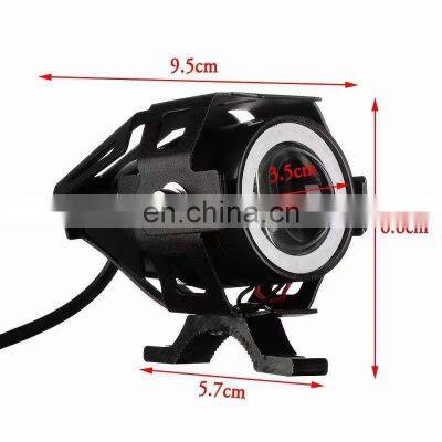 Hot Selling Angel Eyes Led Spot Light for Motorcycle Mini U7 Transformer Flash Led Light for Motorcycle photo-2
