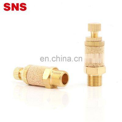 SNS PSB Series factory air brass silencer pneumatic muffler fitting silencers