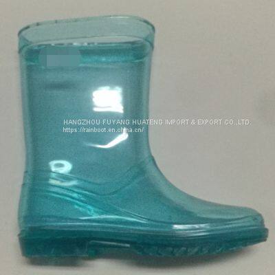 Colourful Transparent Kid Boots,Transparent New Fashion Child Boots,Transparent Children PVC Boots,Popular Style Boot photo-5