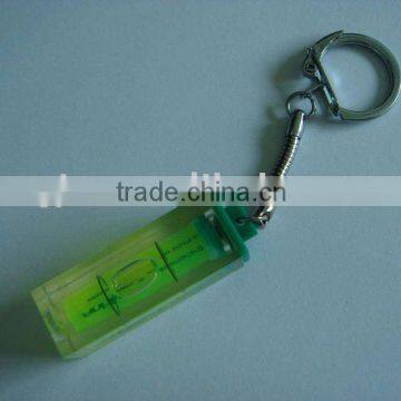 spirit level bubble vial with key chain key ring,for promotional item gift