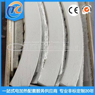 Ceramic fiber heating module for electric resistance furnace