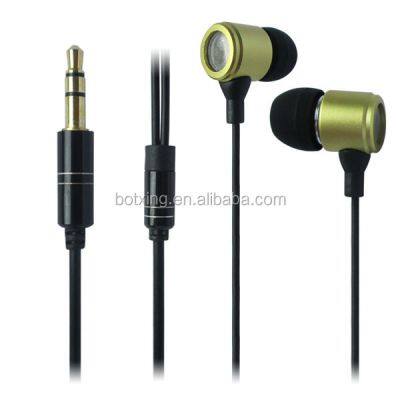 Metal material in ear earpieces voice changer earphone 3.5mm headphone jack