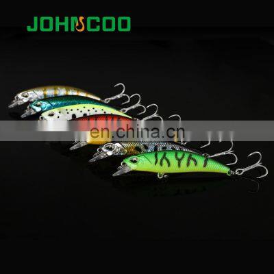 JOHNCOO Sinking Wobbler 60SR Fishing Lure 60mm 4.5g Sinking Vibrating Minnow Wobbler Lure Bass Pike Peche Isca Artificial Bait