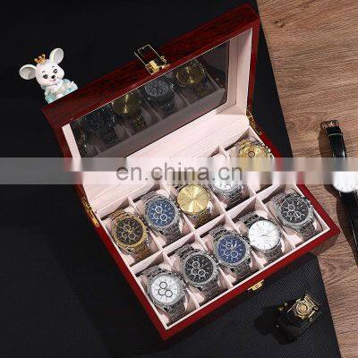 10 Slot Watch Clear Window Display Watch Packing Watch Box For Display