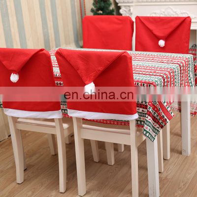 christmas hat Chair Cover Christmas Decoration for Home Table Dinner Chair Back Decor New Year Party Supplies Xmas Navidad 2023