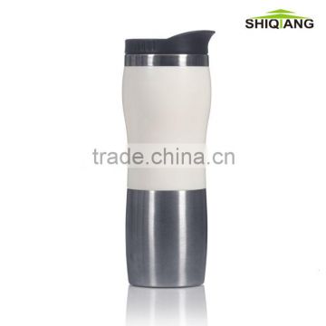 420ml double wall wave shape stainless steel travel thermal mugs