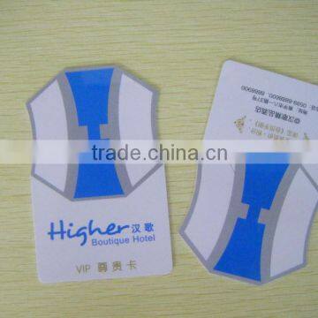 rfid irregular pvc card