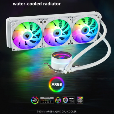 CPU 360 AIO Radiator 240 Integrated Water-cooled Heat Sink Supports 4th to 13th Generation INTEL AMD AM5 5V ARGB 3PIN AURA SYNC