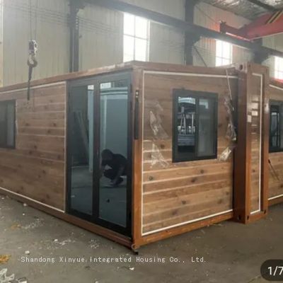 20FT/40FT Luxury Folding Shipping Prefabricated Steel House  Expandable Transportable Container House