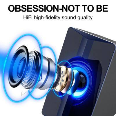2023 New Design High Sound Quality S5 Computer Wired Speaker Modern Home Decoration Usb Computer Speakers With Light photo-3