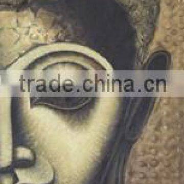 100% Handmade Vivid Color And Skilled Stroke Buddha Oil Painting With Rolled Up Or Stretched Available For House Decoration