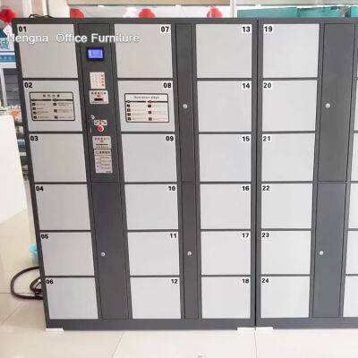 Heavy Duty Electronic Lockers High Frequency Encryption Anti-Magnetic 48 Door Factory Industrial Workplace Security Storage photo-2