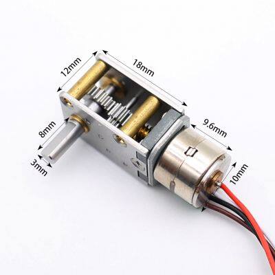 5v 20Ω 50:1 SM10 Stepper Motor with Right Angle Gearbox 10mm Stepper Motor