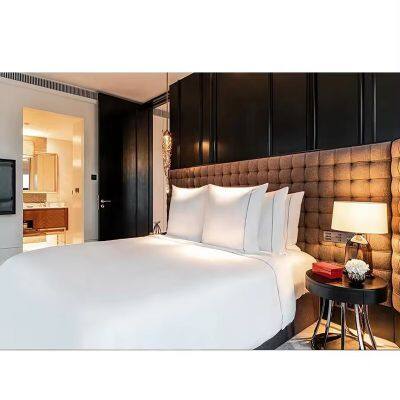 Nordic Apartment Bedroom Wood Bed Hotel Standard Room Wood Low Bed Modern Simple Floor Storage Beds photo-4