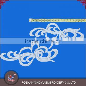 Factory Direct Supply Hot Selling Collar Neck Designs Decorative Lace Trim Embroidered Neck Patch photo-2