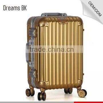 High quality scratch-proof diamond design compass travel trolley luggage bags