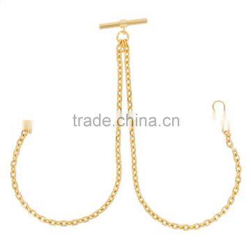 Gold Tone Double Classic Cable digital watch chain