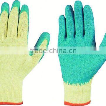 latex coated cotton glove/non sterile latex gloves