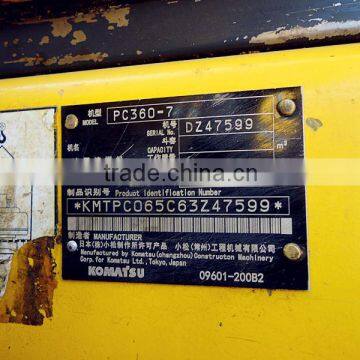 Excavator PC360-7 Used Crawler Excavator Komat in Shanghai photo-5