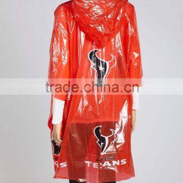 China Supplier Custom Printed Waterproof Ponchos With Logo