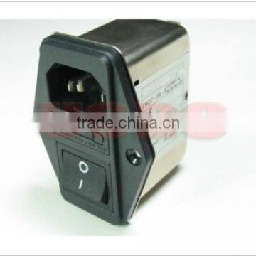 Durable 115/250VAC IEC320 Active Power Fused Emi Filter With Switch photo-2
