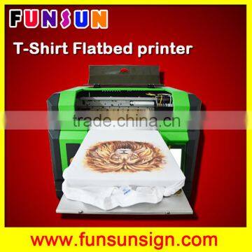 high speed dx5 head garment printer with A3 A4 printing size 8 colors