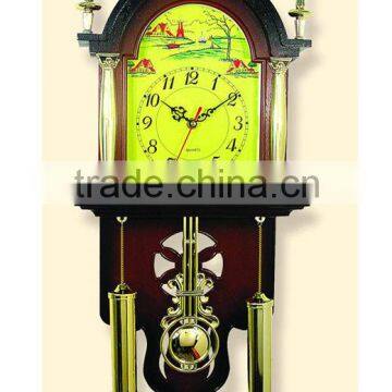 Antique Wooden Pendulum Wall Clock