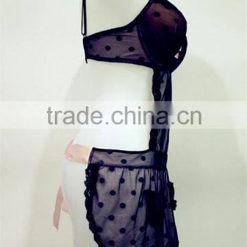 Sexy Mature Baby Doll Lingerie Baby Doll Fashion Lace Open Transparent ,nylon/spandex Underwear photo-3