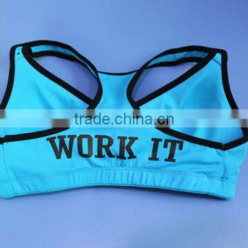 Fashion Comfortable and Breathable Sports Bra, Hot Sell Ladies Sports Bra With Printed photo-6