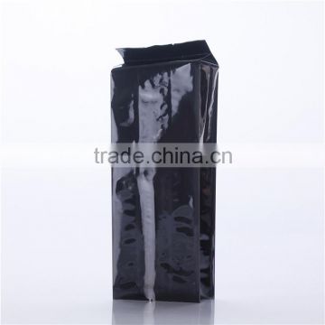 Best Price Side Gusset Aluminum Foil Black Coffee Tea Bags / Custom Coffee Packaging bag with valve