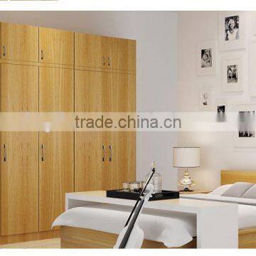 5 Doors Bedroom Wardrobe Designs Wooden Color