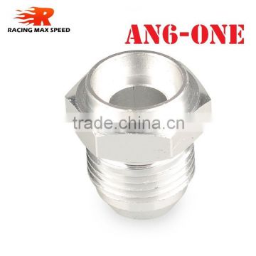 Real Alloy Fittings Hose Connector Wholesale An Male Aluminium Weld On Fitting Aluminum Hose Adapter AN6-ONE