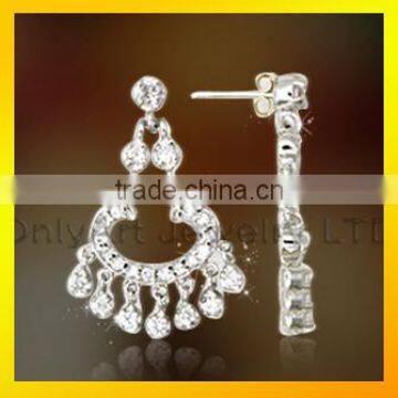 Custume silver earrings jewelry for women top quality fashion jewelry