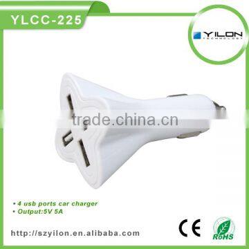 Factory Price High Profit Nice Looking Portable 4usb Car Phone Charger