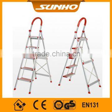 Household Aluminum safety step ladders with handrail