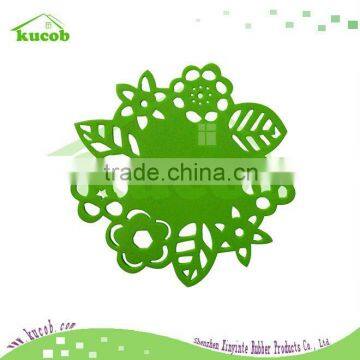 flower silicone coaster /cup mat