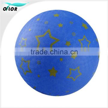 Kids' christmas toys blue color little stars rubber balls