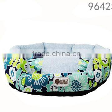 High quality and green color comfortable material waterproof washable cute pet cat dog house of rosey form