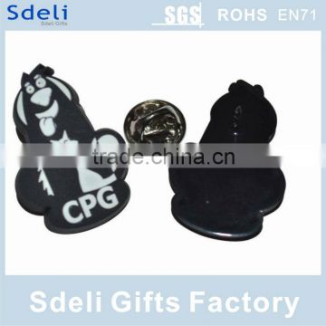 Hottest business gifts company promotional custom soft pvc badge