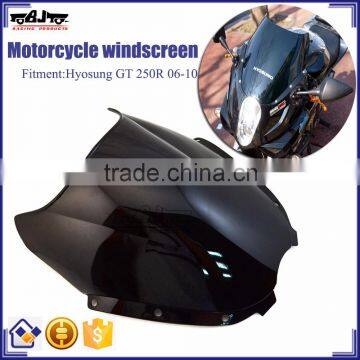 BJ-WS-GT250 Scooter Front Windshield Motorcycle Windscreen for Hyosung GT 250R 06-10