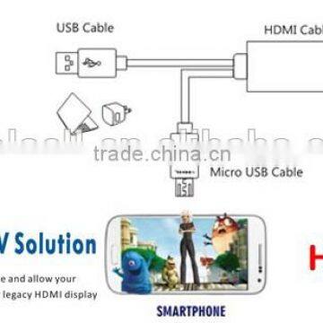 Mobile Phone 1080P High Speed MHL Cable to HDMI Phone Hdmi Adapter photo-4